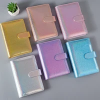 2022 macaron glitter laser a5 a6 diy binder notebook cover diary agenda planner paper cover school stationery