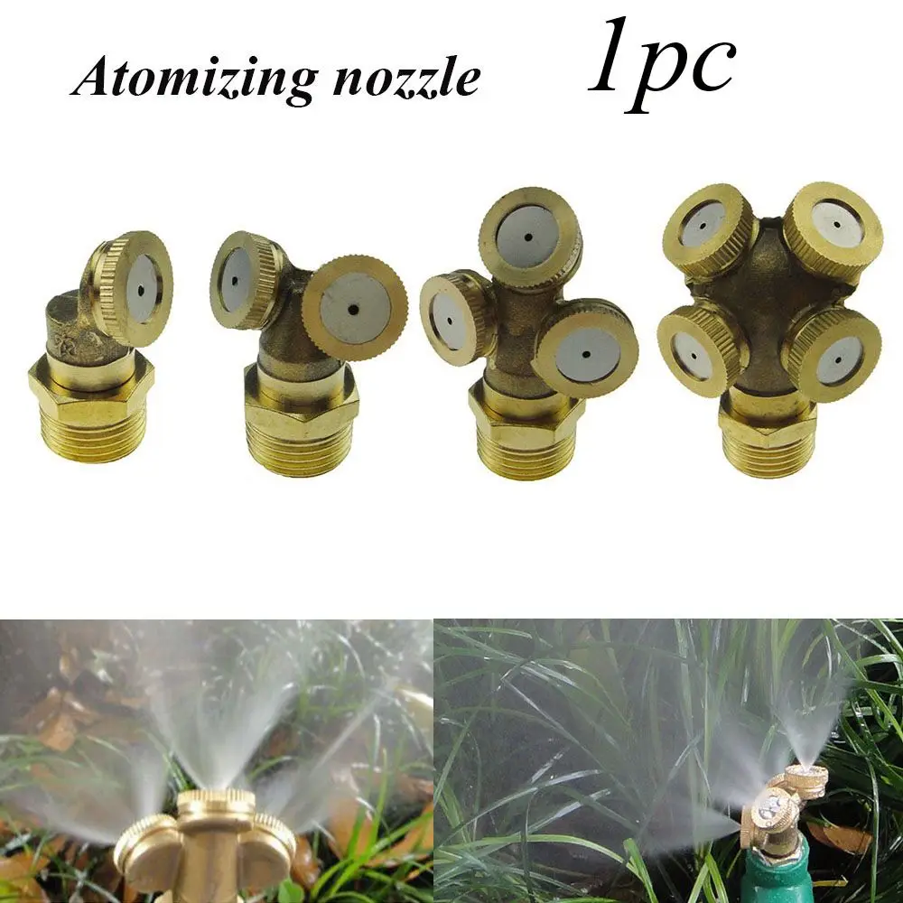 

1/2" Irrigation Mounting Water Sprinklers Heads Outer thread Hose Connector Misting Nozzle Spray Fitting Nebulizer Brass