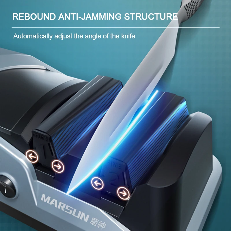 Professional Electric Knife Sharpener USB Charging Emery Grinding Wheel Home Fast Automatic Grinder Kitchen Tool |