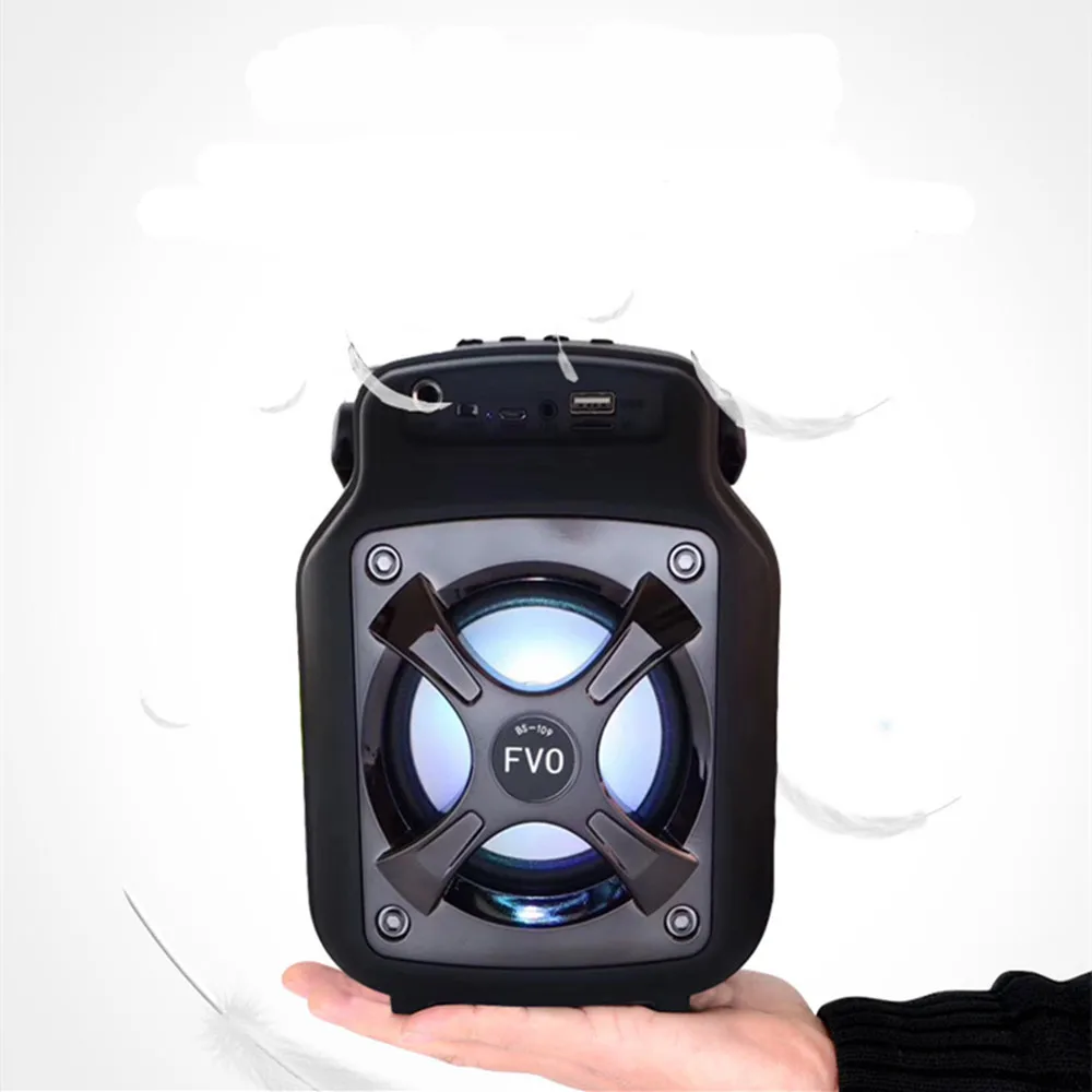 Портативный беспроводной динамик HYASIA Bluetooth с громким динамиком гарнитура FM радио