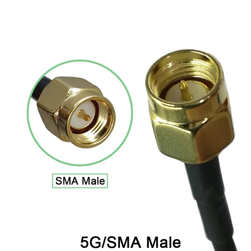 EOTH 2pcs 5g antenna 15dbi sma male wlan wifi 5ghz antene IPX ipex 1 SMA female pigtail Extension Cable pbx iot module antena
