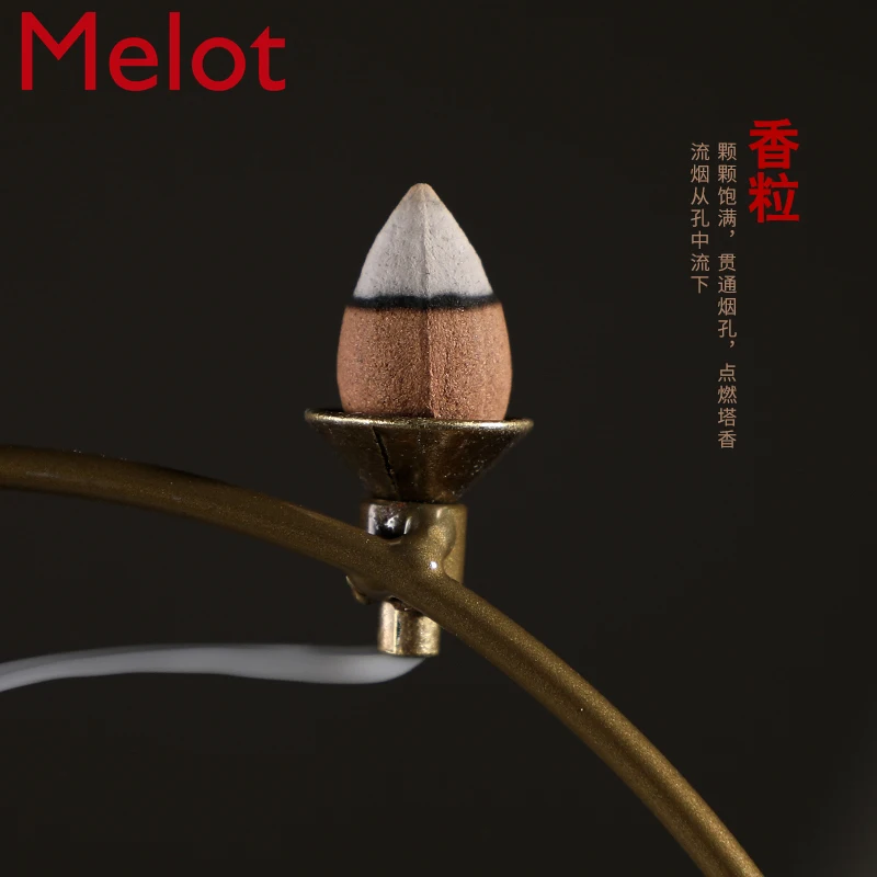 

Ceramic Flowing Water Ornaments Lucky Living Room Office Home Desktop Moving into the New House Decoration