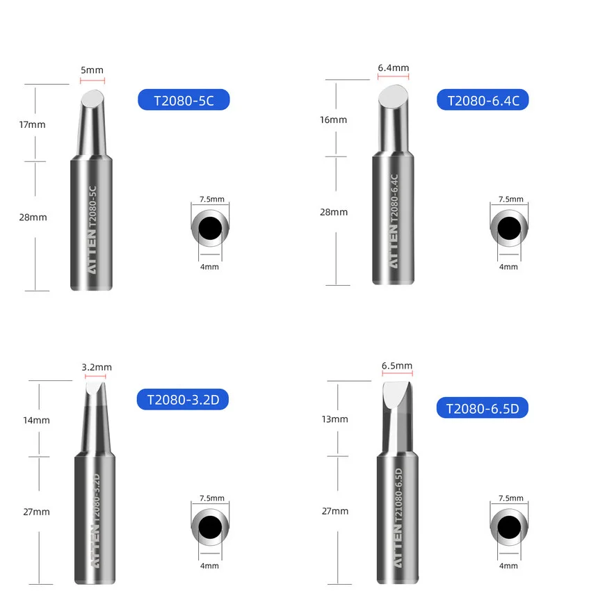 ATTEN Original authentic Tip for ST2080 ST-2080 ST2080D ST-2080D soldering iron