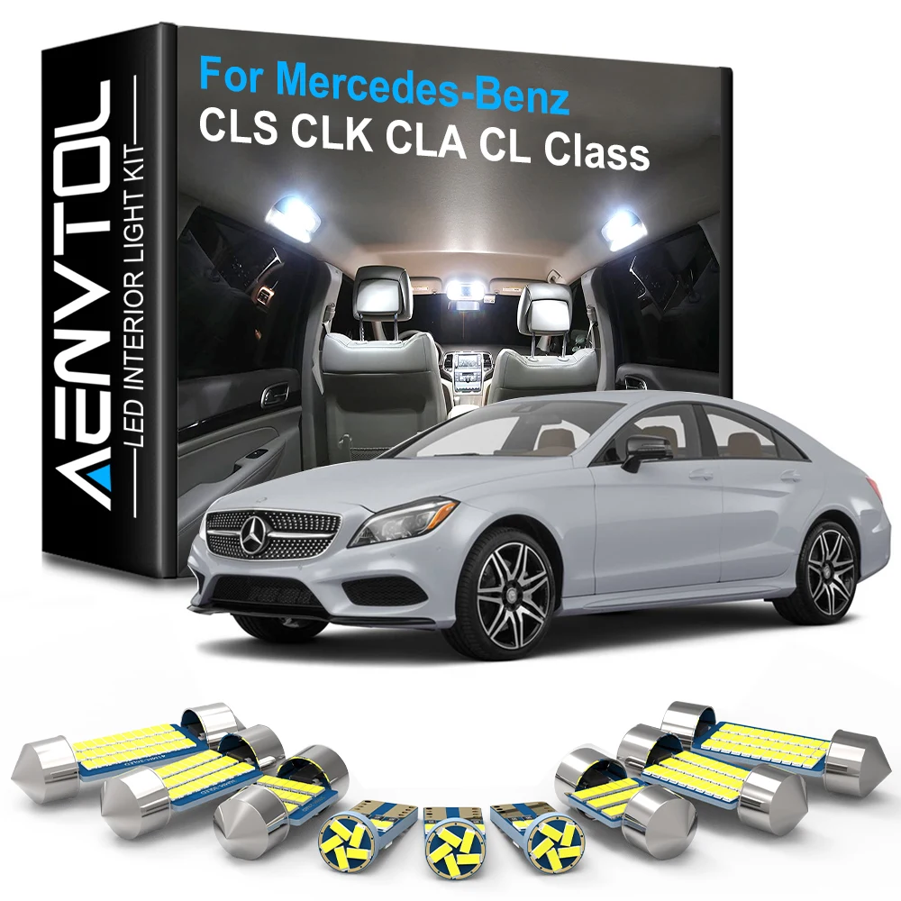 Светодиодная подсветка AENVTOL Canbus для Mercedes Benz CLS CLK CLA CL W218 W219 W208 C208 W209 C209 A209 C117 C215 C216 |