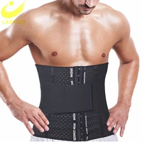 lazawg mens waist trainer trimmer slimming belt body shaper control belly corset fitness burner workout weight loss shapewear