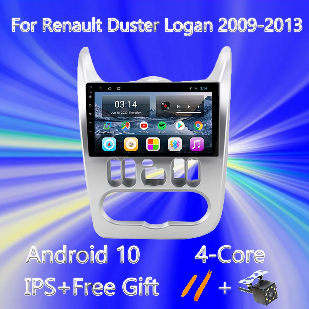 

For Renault Logan 1 Sandero 2009 - 2015 For Dacia Duster 2010 - 2017 Car Radio Multimedia Video Player Navigation GPS Android 10