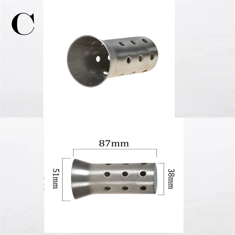 Универсальный Мотоцикл выхлопная труба echappement мотоцикл 60 мм адаптер Коннектор 36