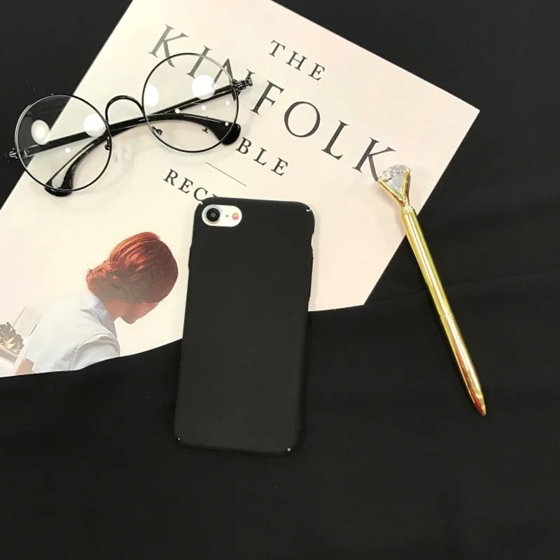 Простой Универсальный матовый однотонный Чехол для мобильного телефона iPhone X XS XR