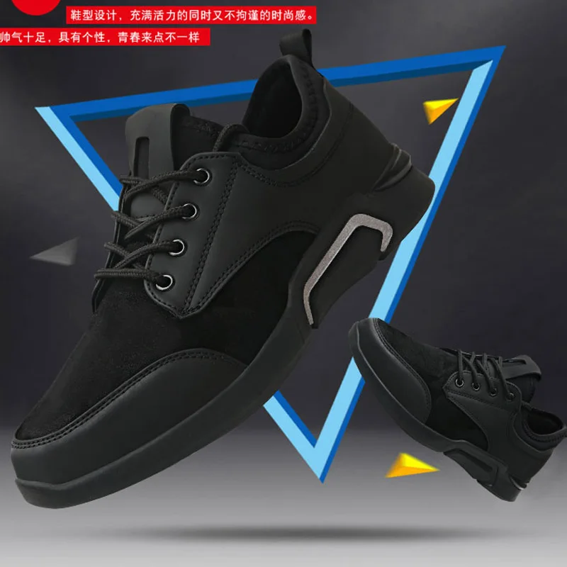 

Spring Men Shoes Rubber Shoes Sneakers Men's Running Shoes Wear-Resistant Casual Shoes Men's Korean-style Trendy Shoes
