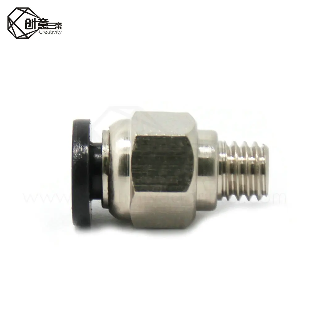 2 шт. PC4 M6 пневматические соединители прямые воздушные фитинги для фторопластовая