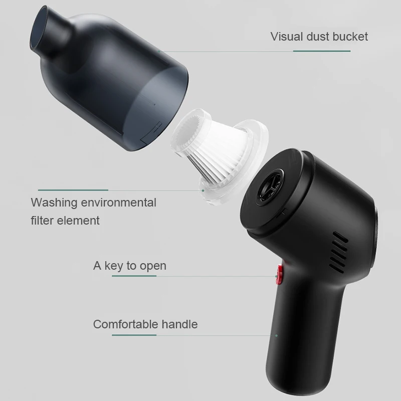 

Wireless Charging High Power Vehicle Mounted Vacuum Cleaner Super Suction Vacuum Cleaner Car Electrical Appliances