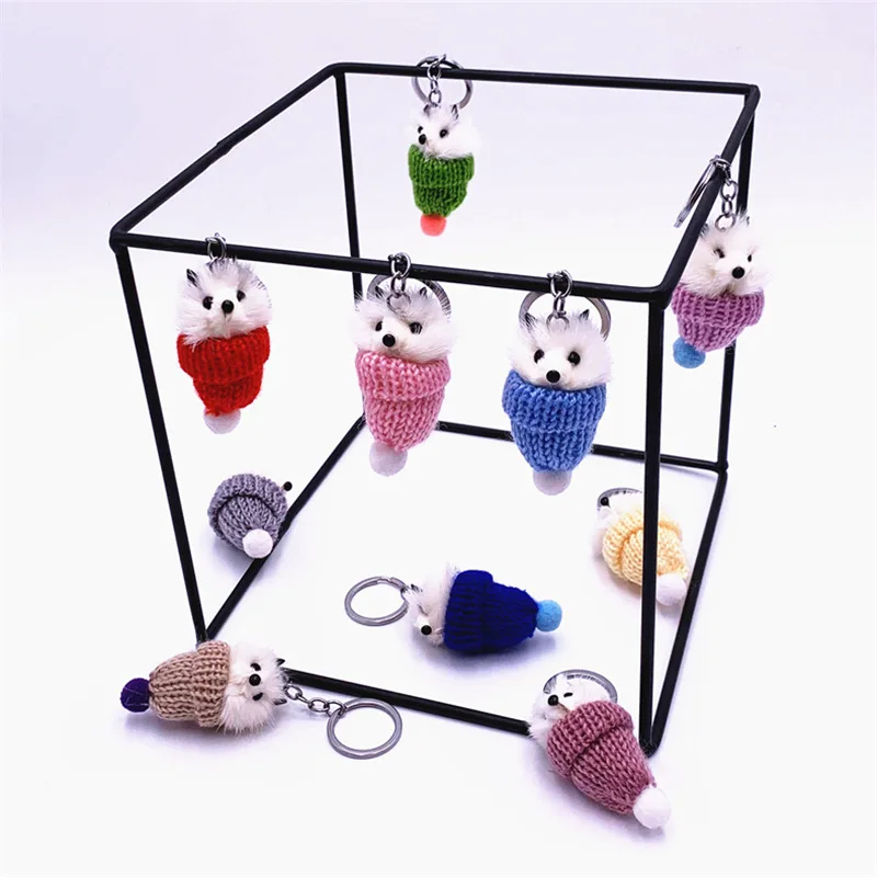 Брелок для ключей в виде шляпы из меха норки 3 шт. | Украшения и аксессуары