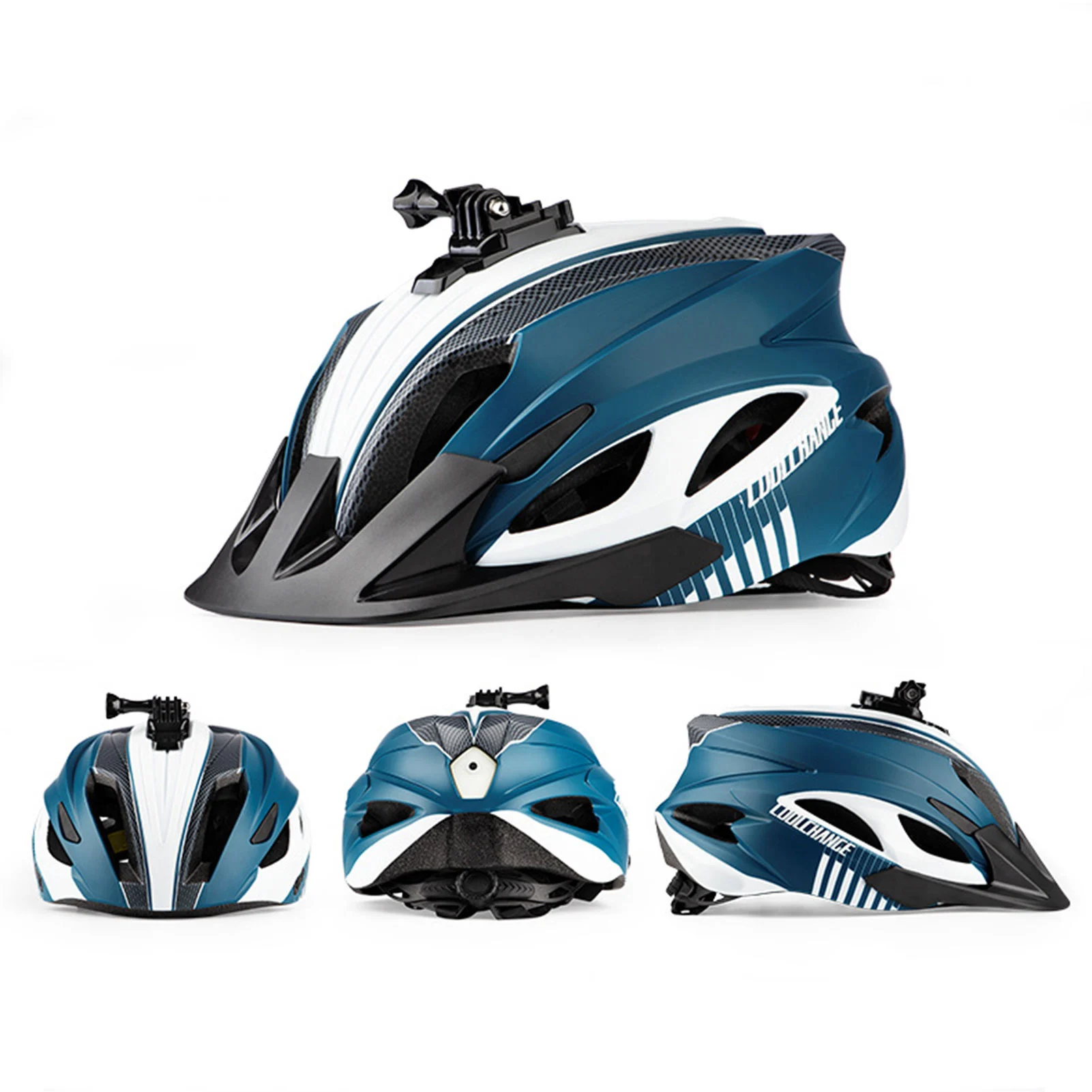 

Bicycle Helmet with Light Camera Mountable Cycling Supplies 3 Adjustable Levels Comfortable to Wear Breathable and Skin-friendly