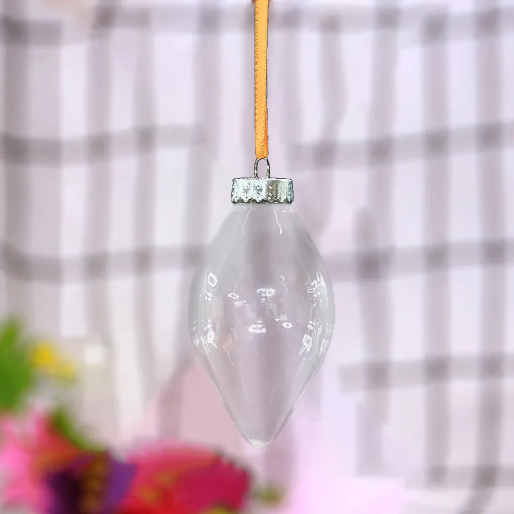 Креативные светодиодные прозрачные подвески в виде шариков для рождественской