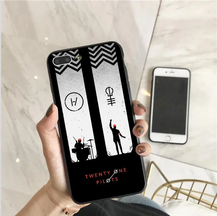 Чехол Twenty One Pilots 21 для Coque iPhone 7 8 XS MAX чехол из мягкого ТПУ задняя крышка 6 6S Plus 5 5S SE X XR