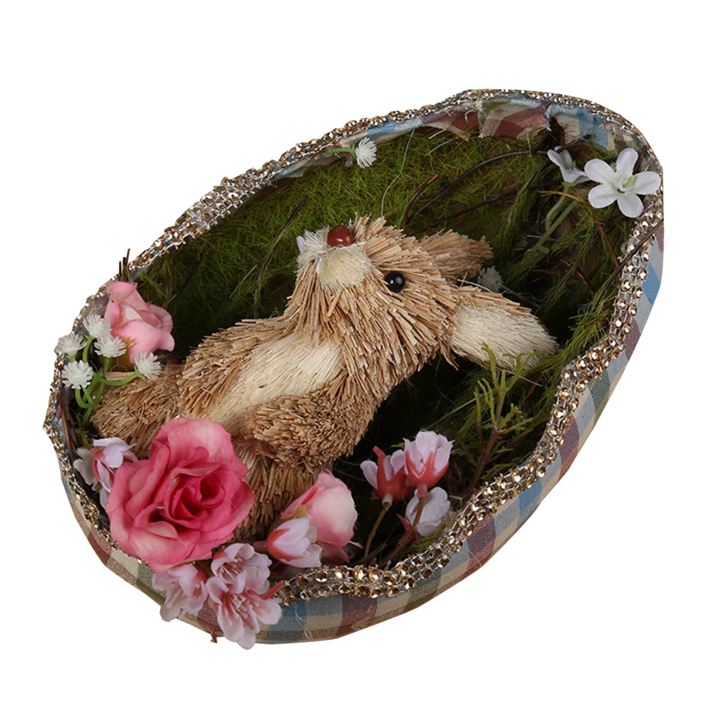 

Rabbit Decoration Grass 11 X 14 X 20cm Easter Supplies