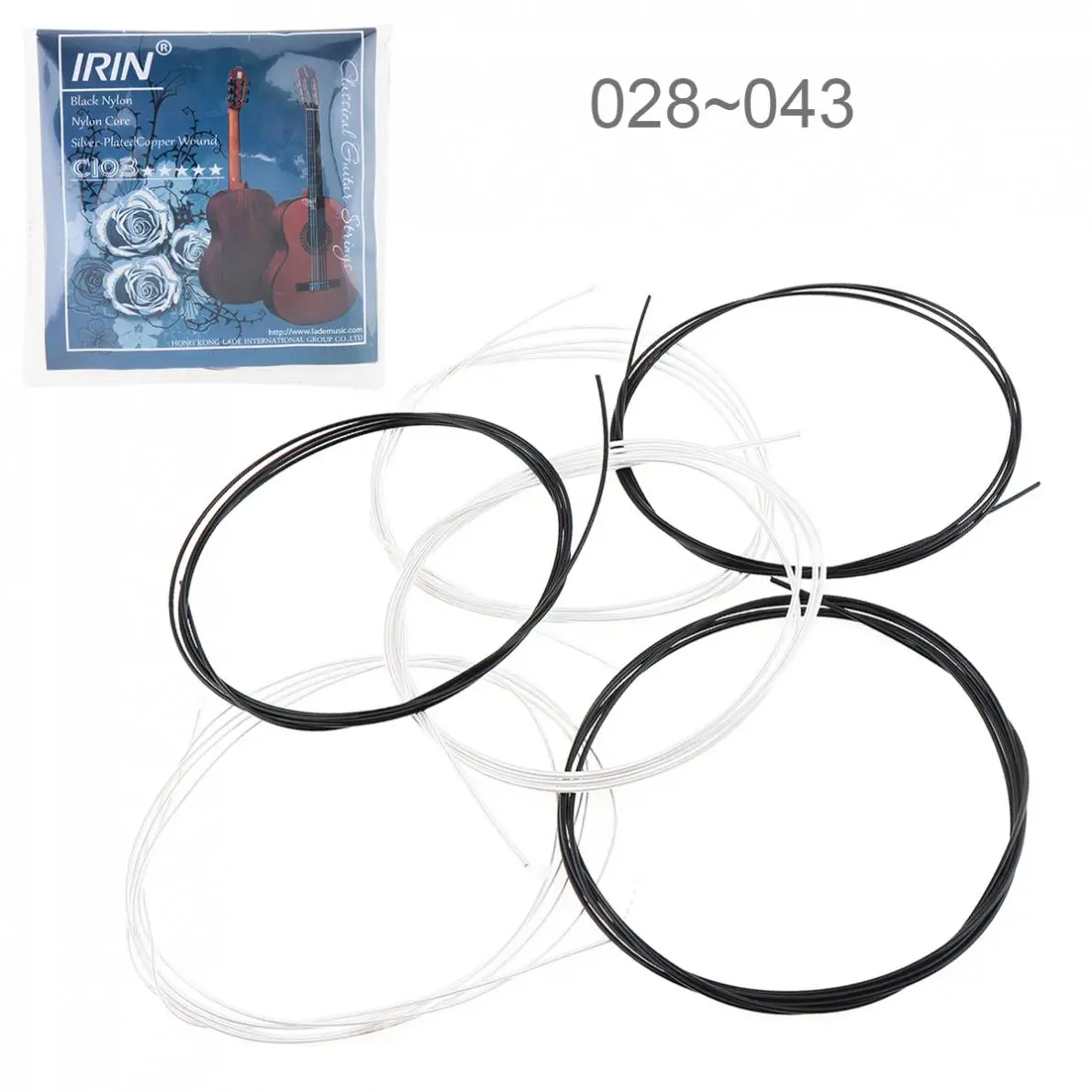 6pcs/set Classical Guitar String 028-043 Inch Steel Core Silver-Plated Copper Alloy with Nylon | Спорт и развлечения