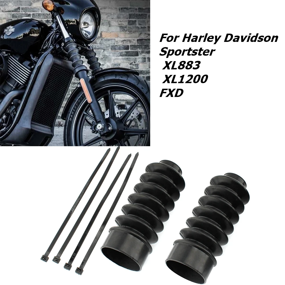 

Мотоциклетная передняя крышка вилки гетры резиновые Длинные сапоги 2 шт. 39 мм для Harley Davidson Sportster XL883 XL1200 FXD