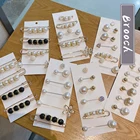 Большие бусины, модная брошь, платок, шарф, Женский мусульманский шарф, хиджаб, зажимы, жемчужный шарф, брошь, булавка