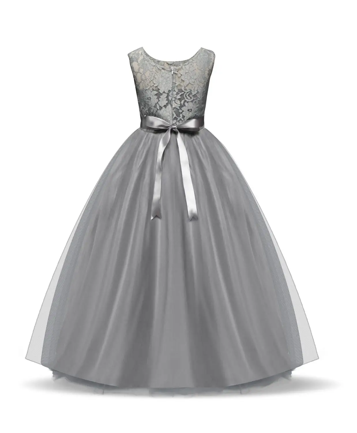 Платья принцессы для девочек однотонная летняя детская одежда дня рождения