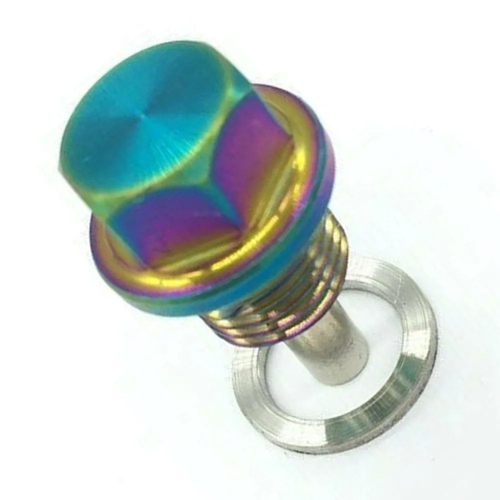 

Titanium Alloy Magnetic Oil Drain Plug M14*1.5 Fit For Suzuki Honda Mitsubish Keep Harmful Metal Shaving Out Of Your Engine