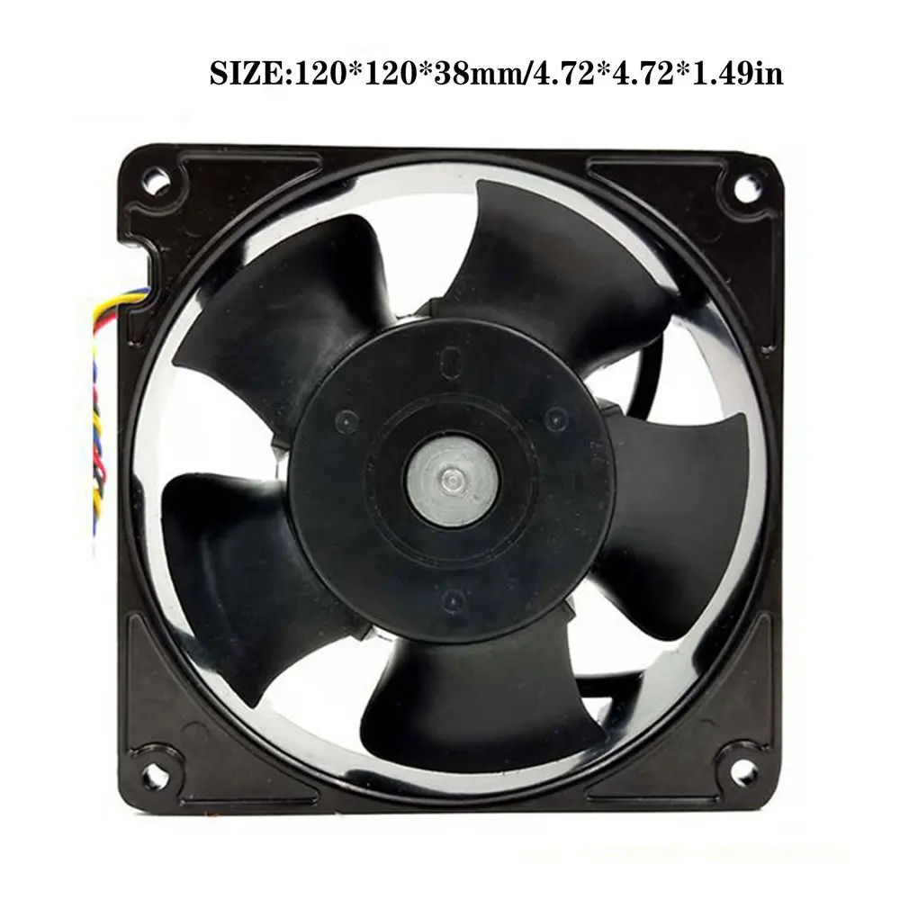 

Misieren 12CM 24V 18W Printing Machine Numerical Control Equipment 182.4CFM Large Air Volume Frequency Converter Cooling Fan