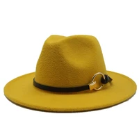 autumn winter wool mens fedoras womens felt jzaa hat ladies sombrero jazz male bowler hat outdoor vintage top hats