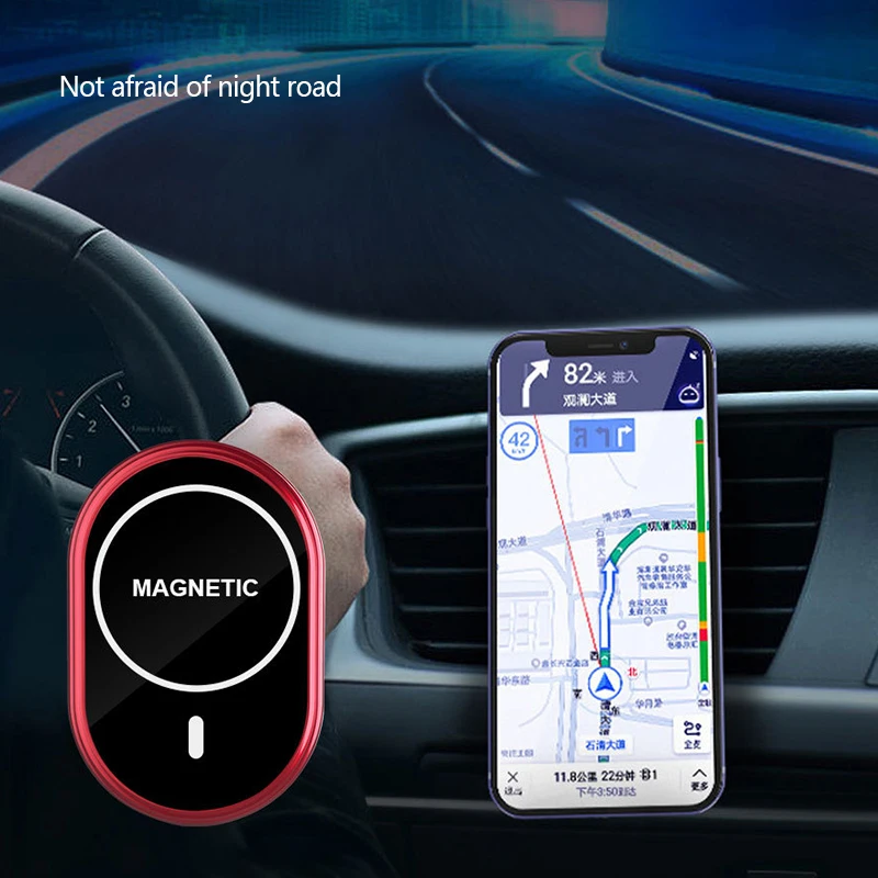 10 Вт магнитное зарядное устройство Беспроводная зарядка автомобильная