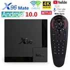 ТВ-приставка X96 Mate, Android 10, Allwinner H616, 4 + 6432 ГБ, 2021, Wi-Fi, 4K HD, BT5.0, голосовое управление, 5G, Android TV Box