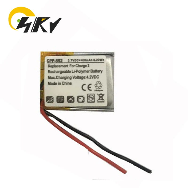 

3.7V 60mAh Rechargeable Li-ion Battery For Fitbit Charge 2 Smart Watch 411415 Lithium Polymer Battery