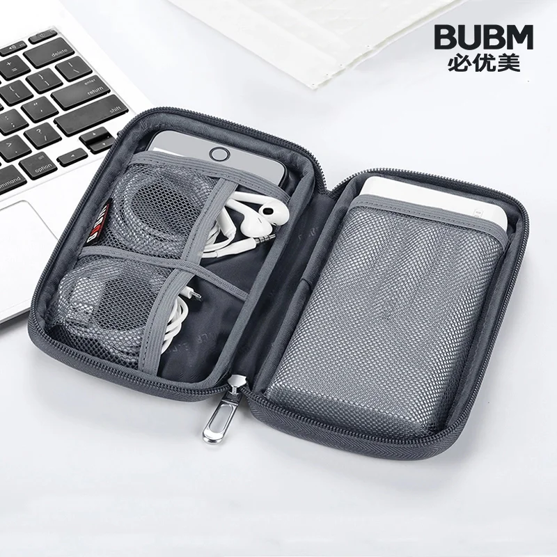 Портативная сумка для внешнего аккумулятора BUBM 20000 мАч USB гаджеты кабели провода
