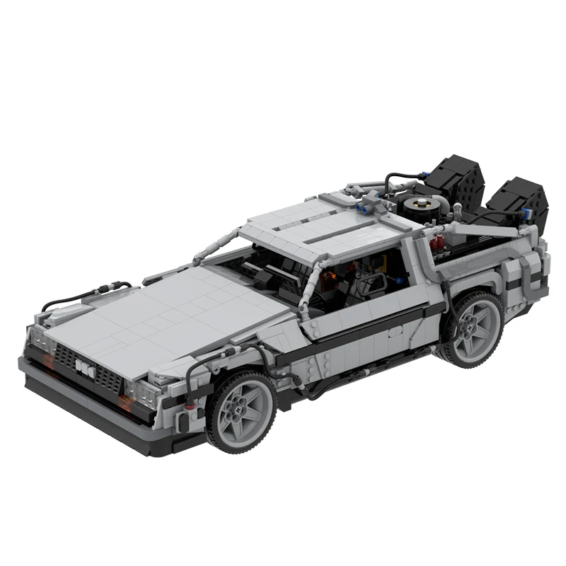 

Машинка «Назад в будущее времени», игрушечная машинка Delorean, из металлического сплава, для детей, подарок для парня, MOC-42632