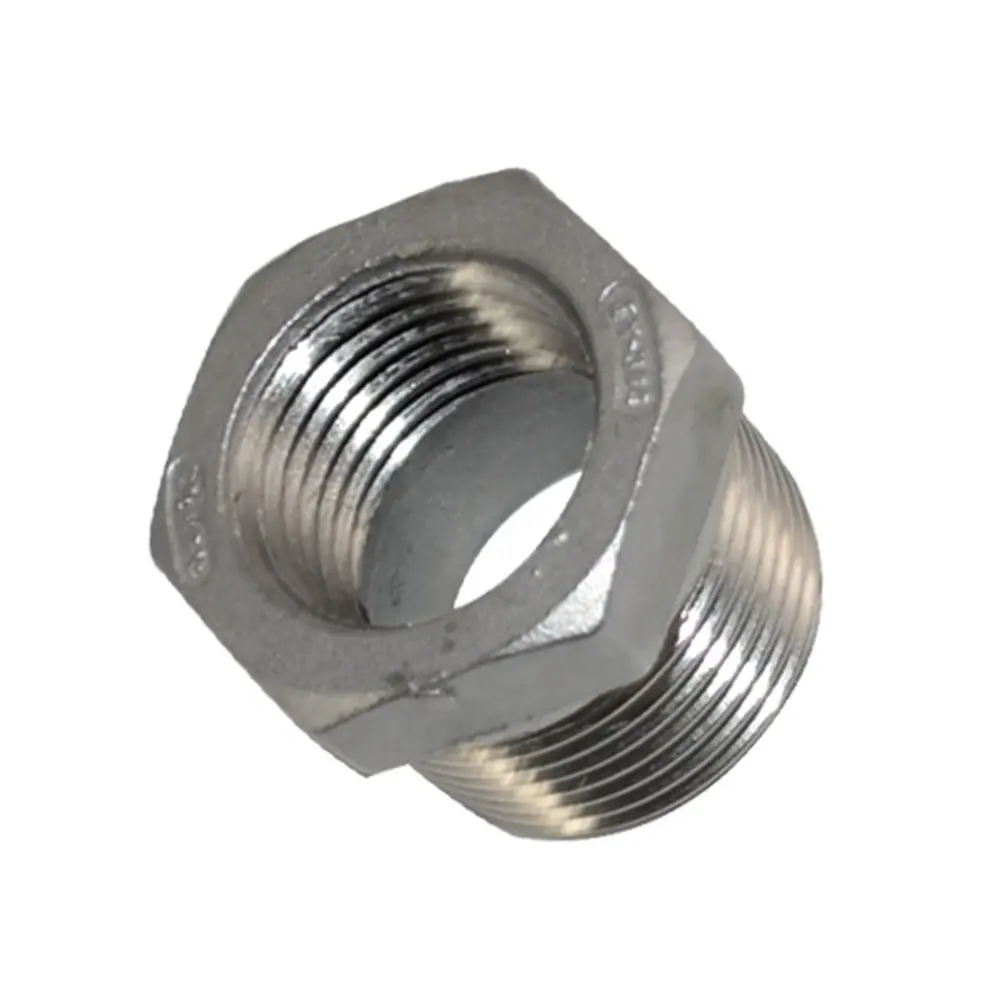

3/4" Male X 1/2" Female Thread Reducer Bushing Pipe Fitting SS 304 NPT