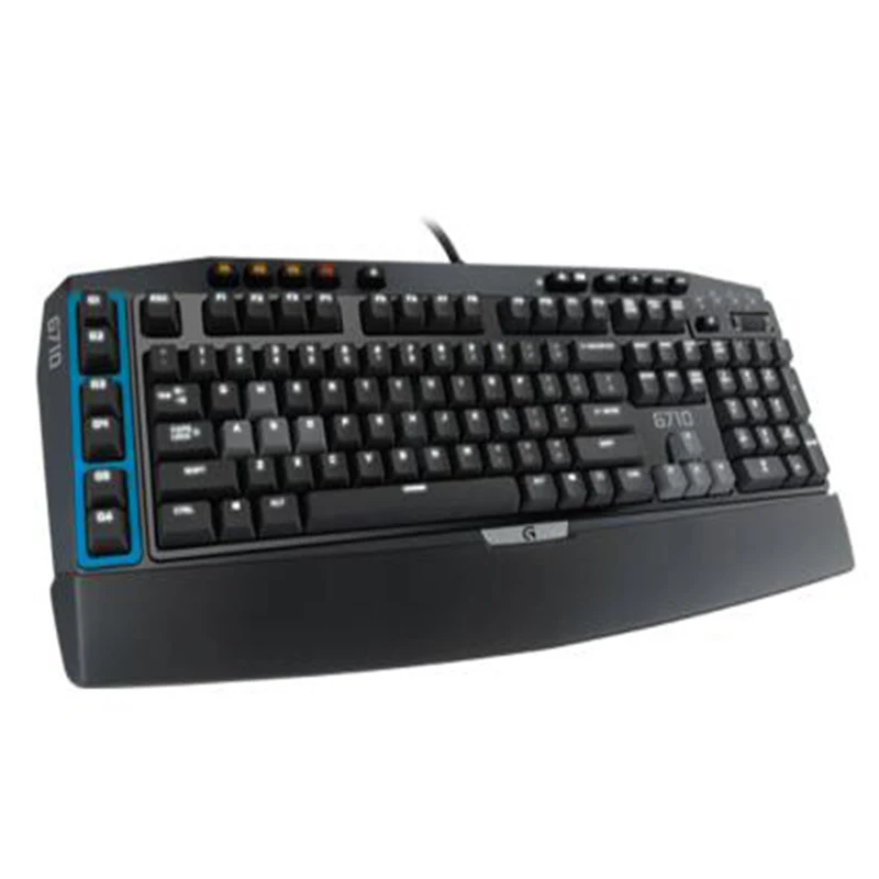 Logitech G710 + синяя Проводная игровая механическая клавиатура со светодиодной