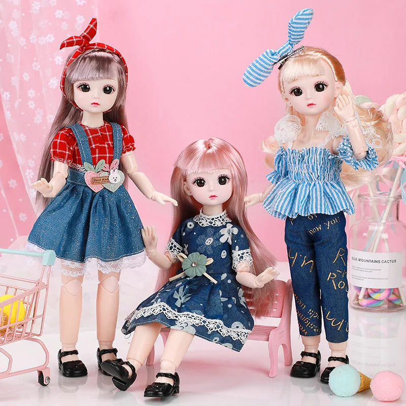 

30cm BJD Doll Princess 3D Eyes 21 Joint BJD Doll Toy