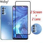 Закаленное стекло с полным покрытием для Oppo Reno4, Защита экрана для Oppo Reno 4, стекло для камеры для Oppo Reno 4 Reno4 4G, стекло 6,4 дюйма