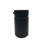 Пустые бутылки для таблеток, порошка, масла, 60 мл, 80 мл, 100, черные пластиковые с ручкой, 50 шт.