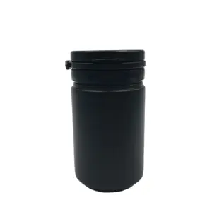 Пустые бутылки для таблеток, порошка, масла, 60 мл, 80 мл, 100, черные пластиковые с ручкой, 50 шт.