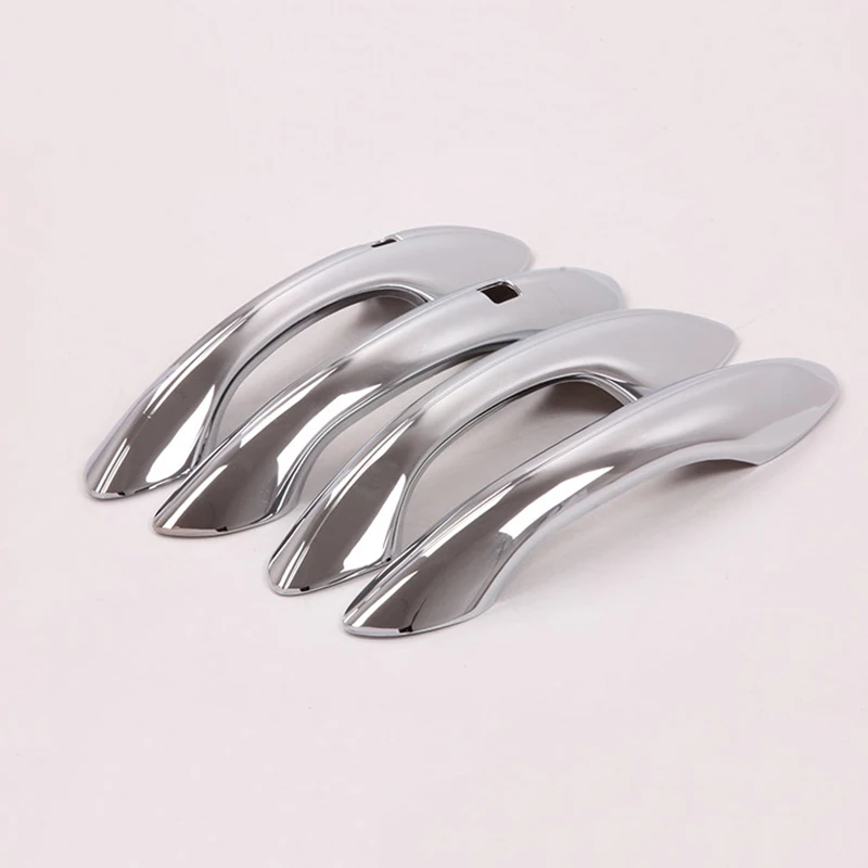 Автомобильная хромированная крышка для дверных ручек рамка наклейка с умным