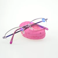 blu light blocking reading glasses super high quality halfrim metal frame america brand for ladies women ultralight 0 754 0