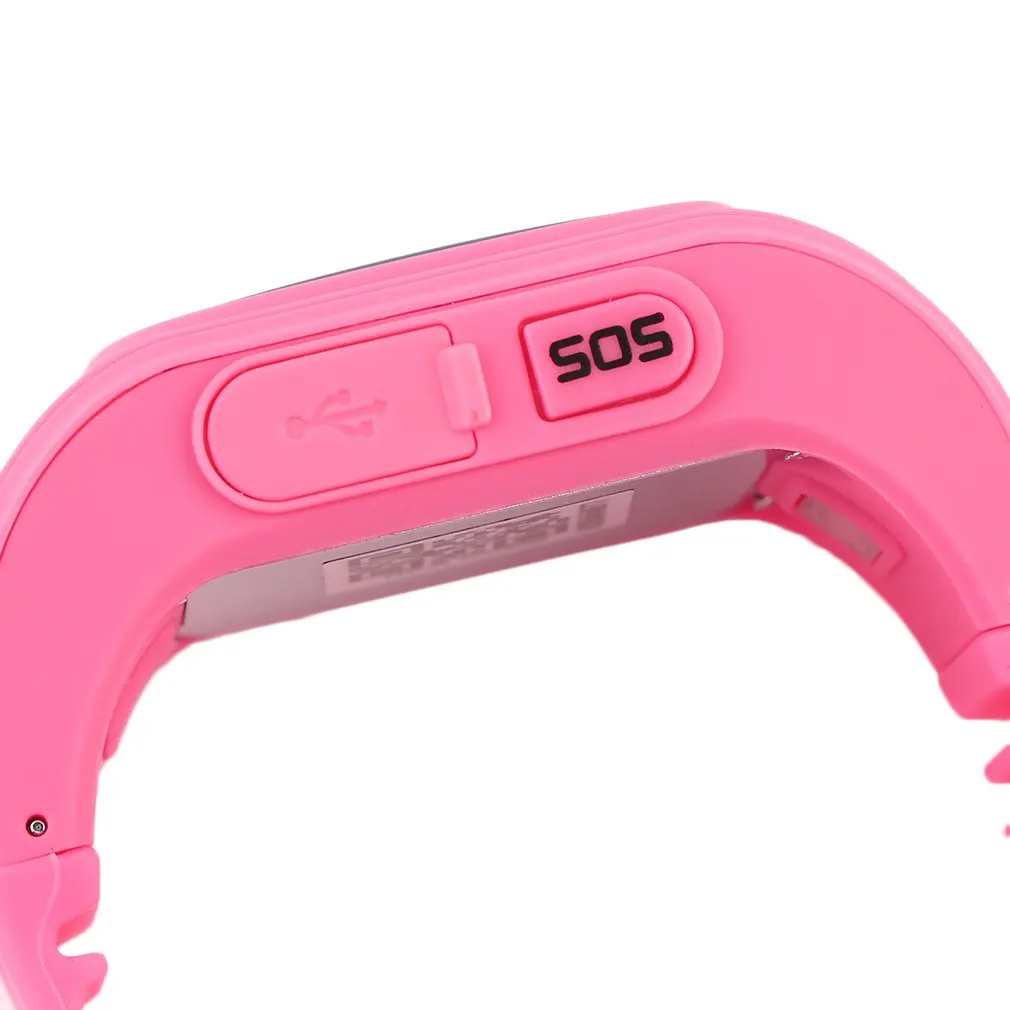 Модные Детские Смарт часы с защитой от потери GPS позицией резиновой лентой