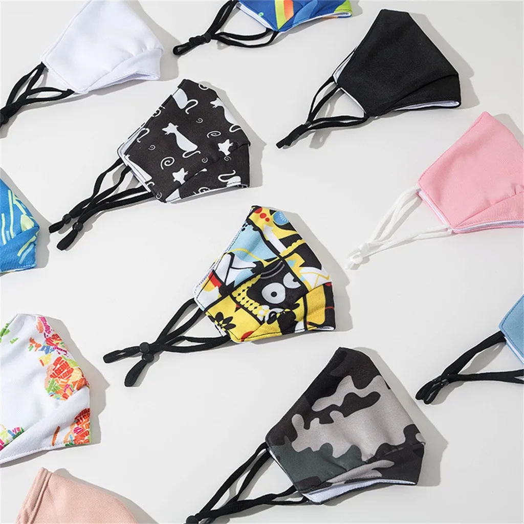 Маска с мультяшным рисунком забавная противозагрязняющая маска PM2.5 пылезащитный