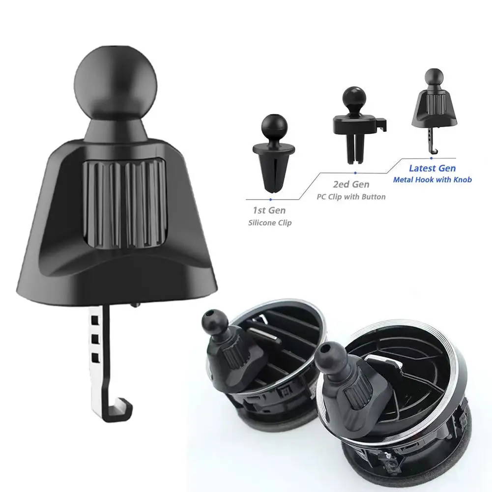 

Universal Car Air Vent Clip Upgrade 17mm Ball Head for Magnetic Car Phone Holder Gravity Support Stand Mount Car Charger Bracket