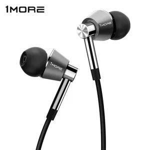 1more e1001 triple driver in ear earphones earbuds for ios and android xiaomi phone compatible microphone and remote free global shipping