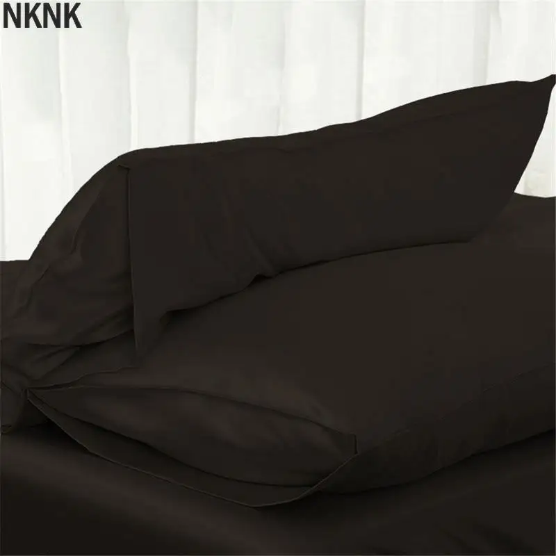 Queen/KING Silk Satin Pillow Case Bedding Pillowcase Smooth Home White Black Grey Khaki Sky Blue Pink Sliver | Дом и сад
