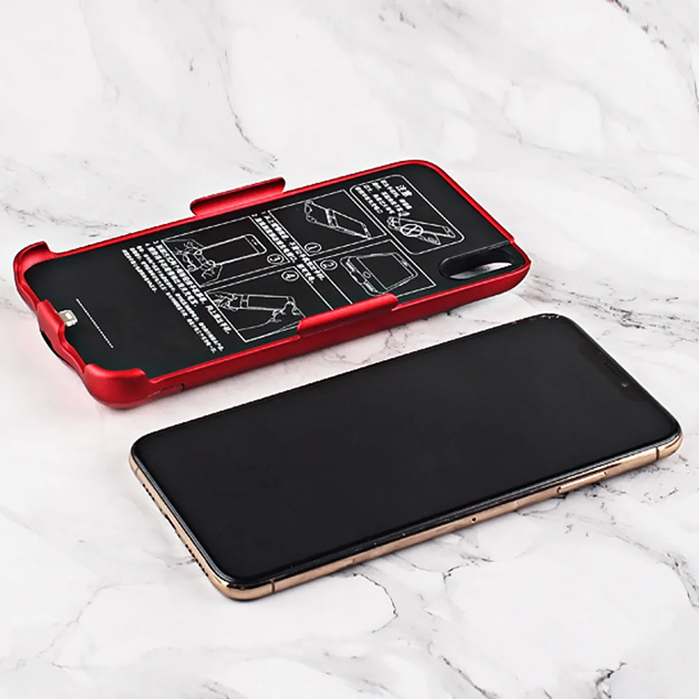 6000 Mah Power Case For Apple Iphone XR XS Max Battery Charger Digital Display Backup Cover Pack Smart Bank |