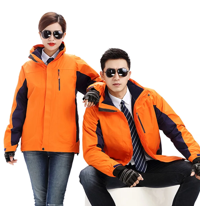 Mens And Womens Hiking Jacket Windproof Detachable Warm Fleece Coat Outdoor Sport Couples Mountain Trekking Camping | Спорт и