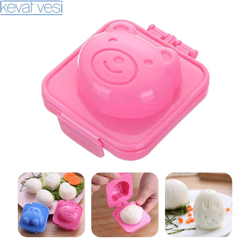 Egg mold Cute Cartoon Baby Rice Ball Mold 3D Egg Ring Bento Accessories Rabbit Bear Fish Egg Decorating Tool Kitchen Gadgets