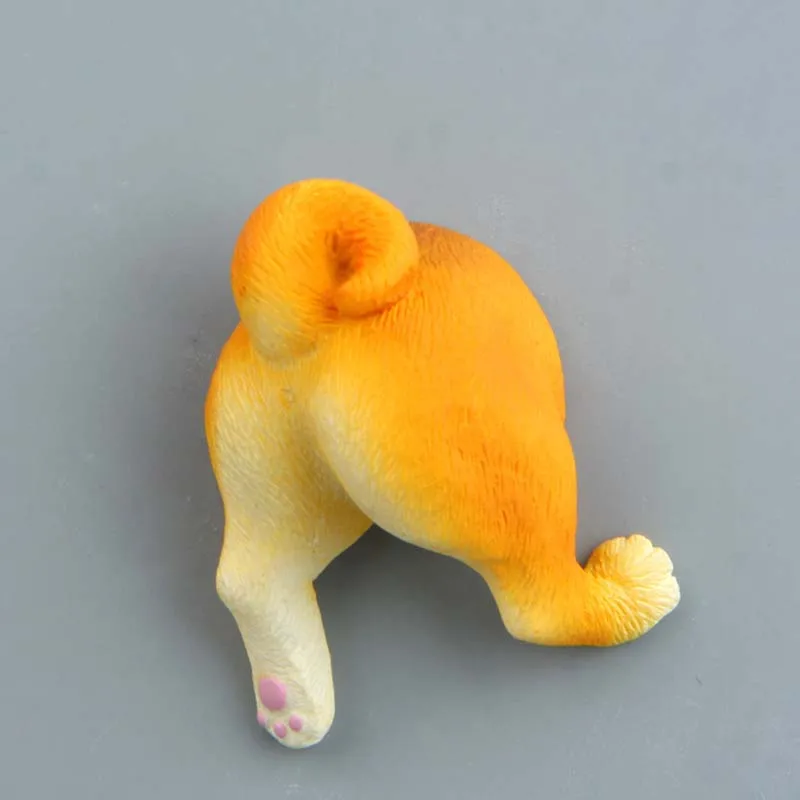 Cute Dogs Puppy Butt Figures Model Toys Creative Animal Fridge Magnets Figurines Refrigerator Pastes Home Decoration Kids Gifts | Игрушки и