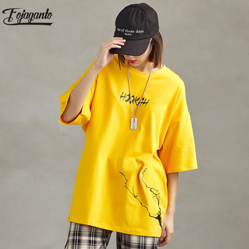 Мужская футболка с принтом FOJAGANTO модная в стиле хип хоп круглым вырезом футболки